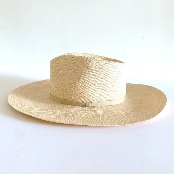 Wide Brim Equador Woven Straw Sun Hat by Cuyana - Picture 1 of 6